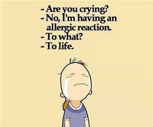 allergic reaction funny picture