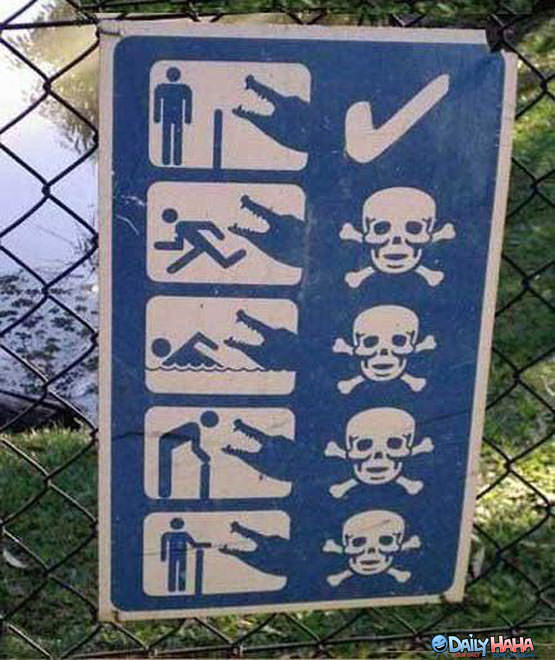 Alligator Death Sign