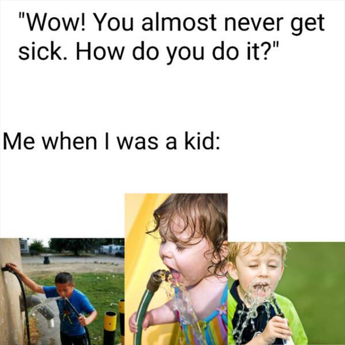 almost never get sick