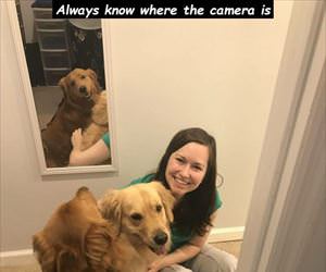 always know where the camera is