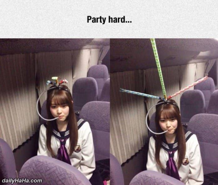 always party this hard funny picture
