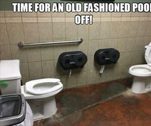 an old fashion poop off