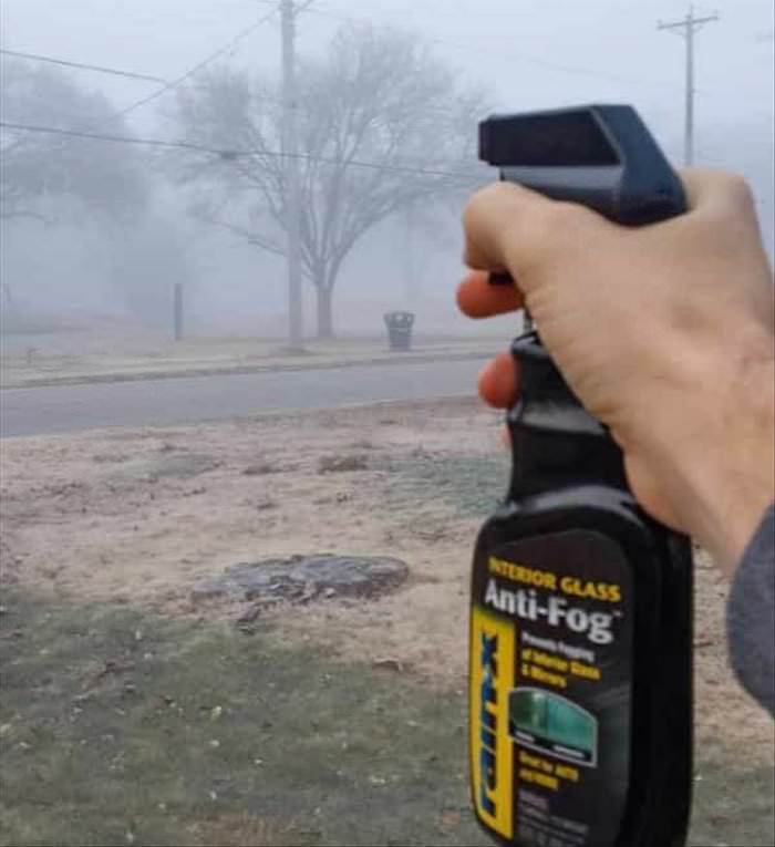 anti fog spray