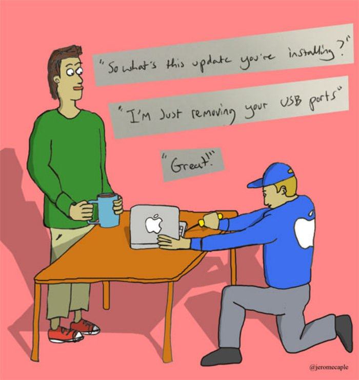 apple computer upgrade funny picture