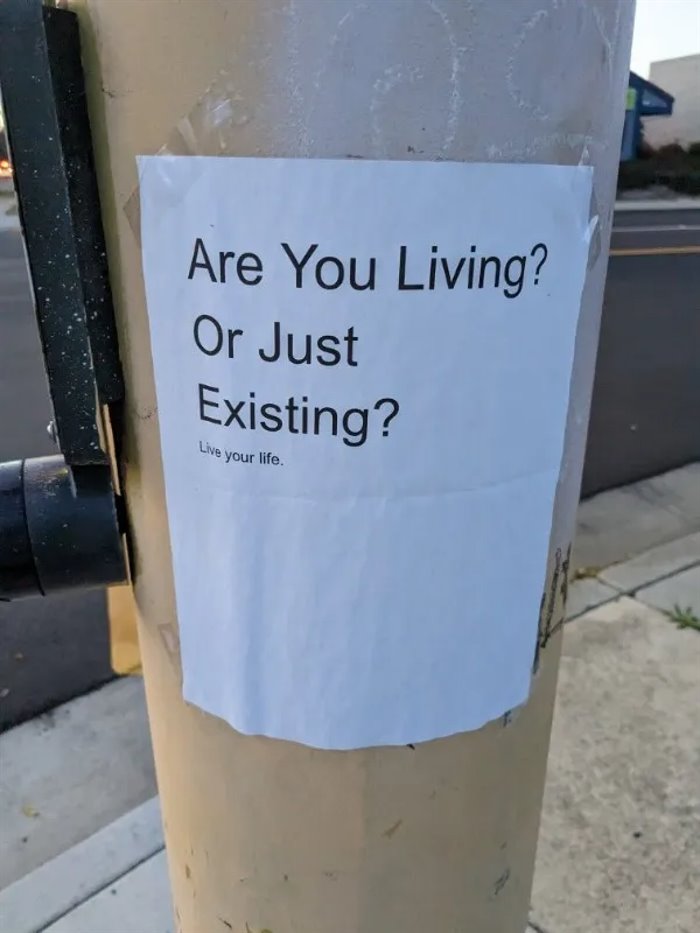 are you living