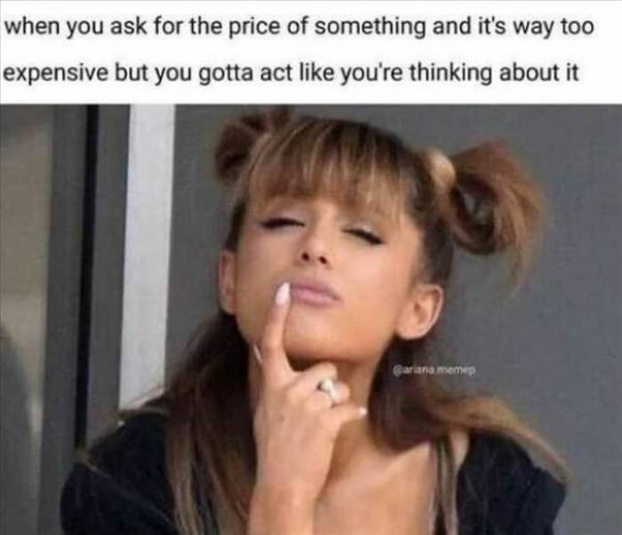 ask for the price