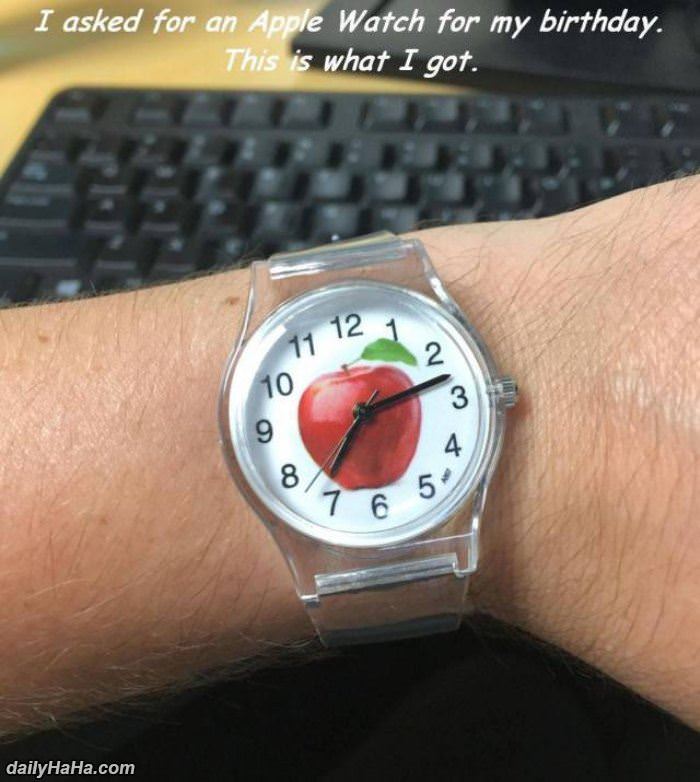 asked for an apple watch funny picture