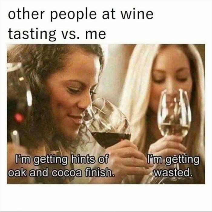 at the wine tasting