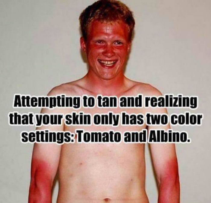 attempting to tan funny picture