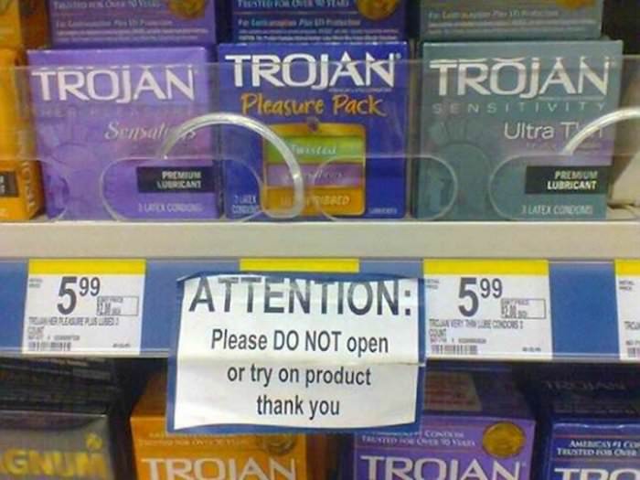 attention please do not try on product