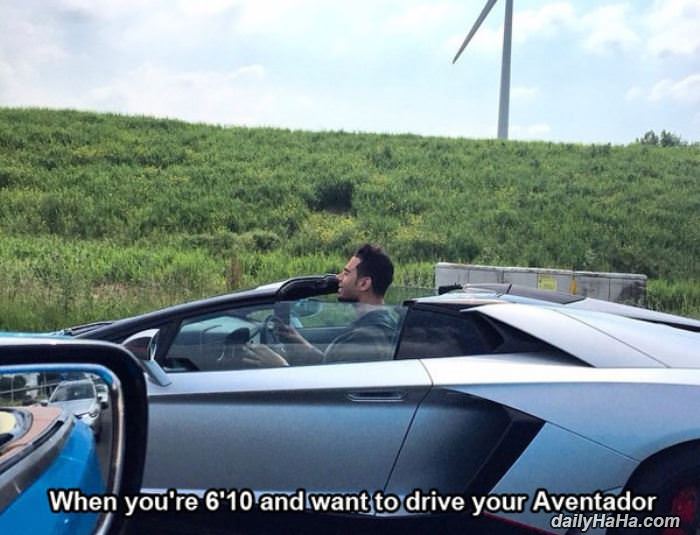 aventador when you are tall funny picture