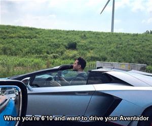 aventador when you are tall funny picture
