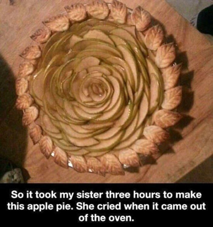 awesome apple pie funny picture