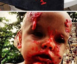 awesome smash cake funny picture