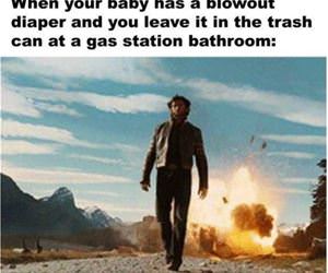 baby has a blowout diaper change funny picture