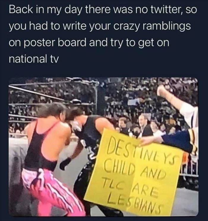 back in my day ... 2