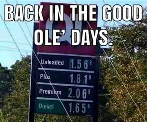 back in the good old days