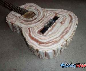 Bacon Guitar funny picture