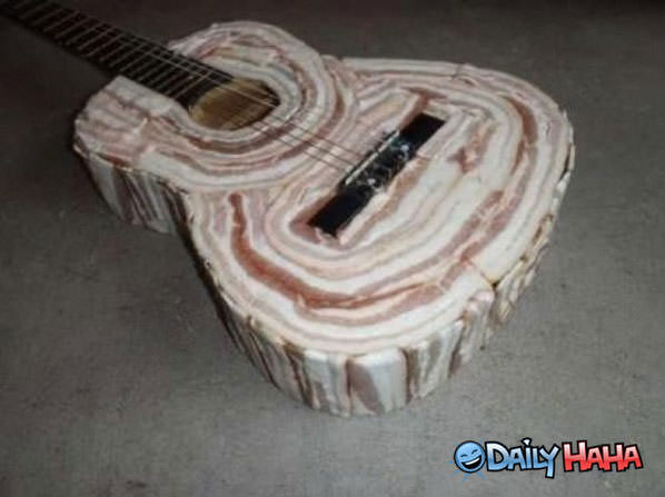 Bacon Guitar funny picture
