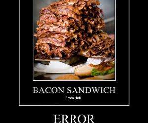 Bacon Sandwich funny picture