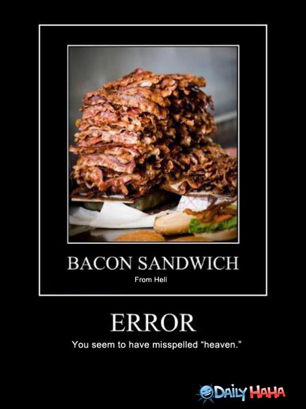 Bacon Sandwich funny picture