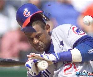 Broken Helmet Baseball