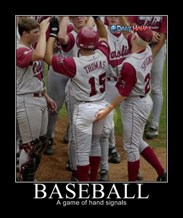 Baseball Hand Signals funny picture
