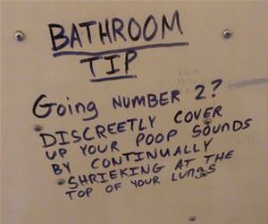 bathroom pro tip funny picture