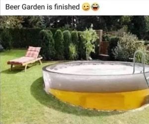 beer garden