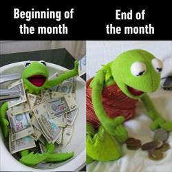 beginning and end of the month