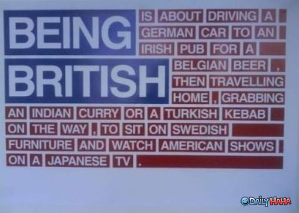 Being British funny picture