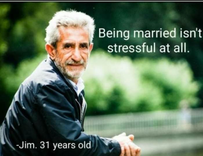 being married is not stressful