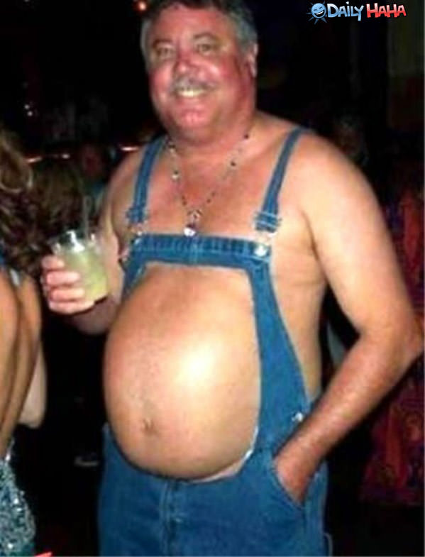 Belly Overalls Funny Picture