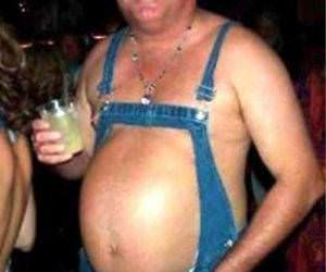 Belly Overalls Funny Picture