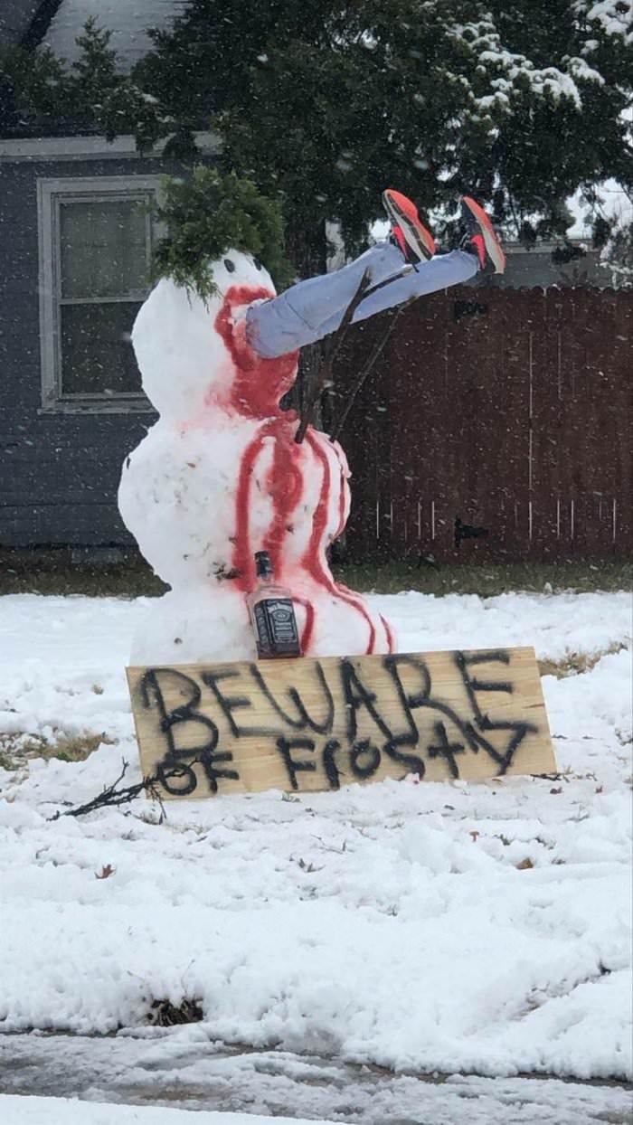beware of frosty
