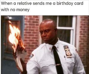 birthday card with no money