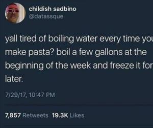 boiling water