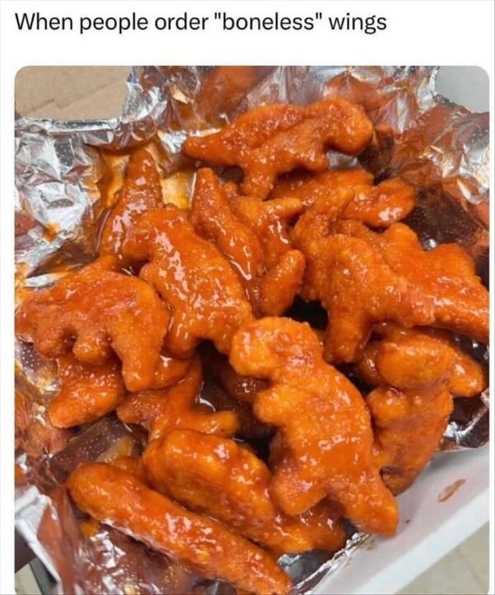 boneless wings ... 2