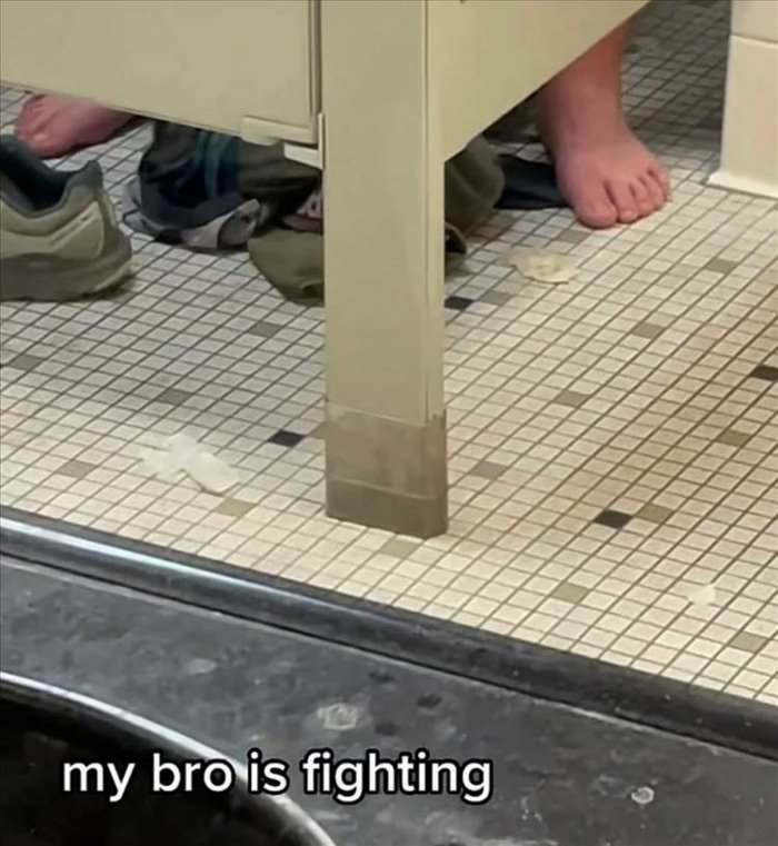 bro is fighting