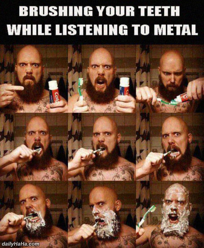 brushing your teeth funny picture
