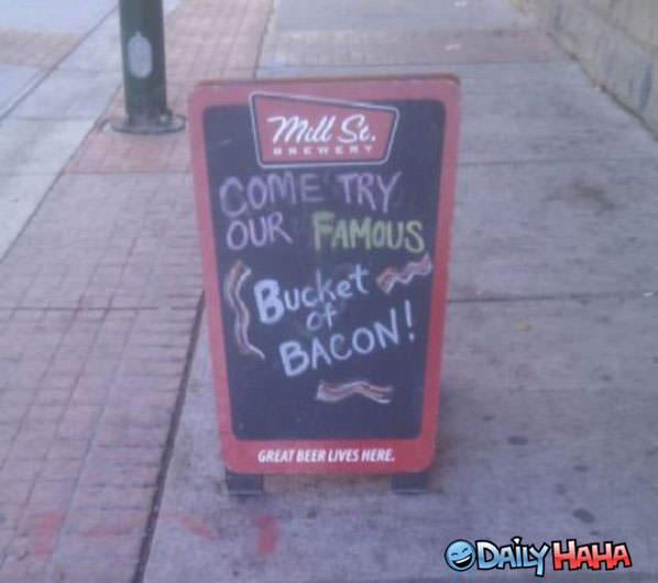 Bacon Bucket funny picture