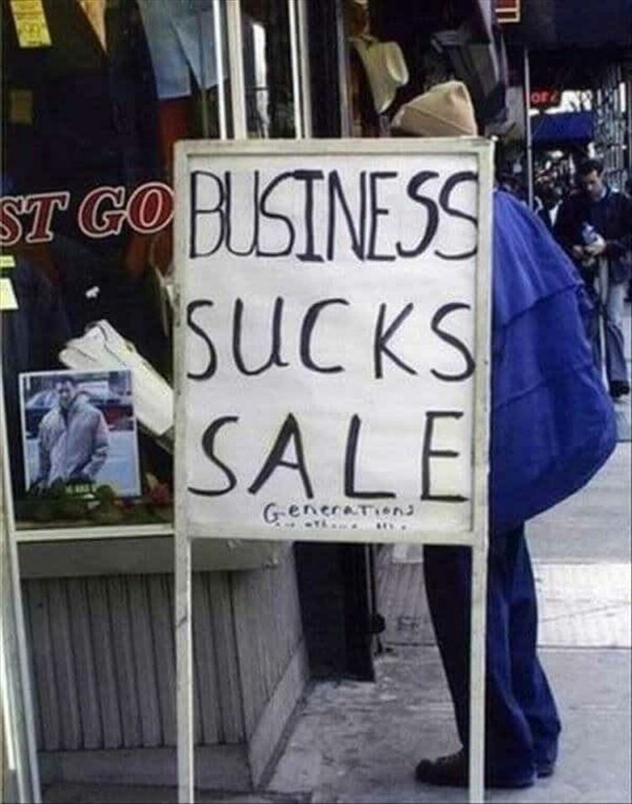 business sucks sale ... 2