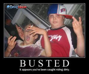 Busted Riding Dirty FunnyPicture