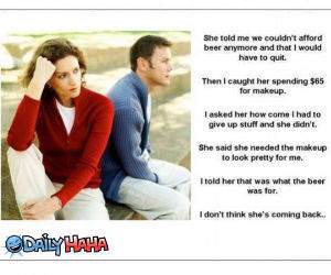 Cant Afford Beer funy picture