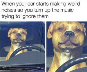 car starts making noises