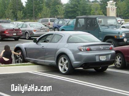 Cant Park there stupid