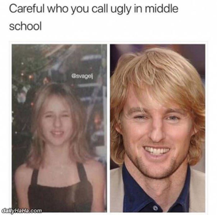 careful who you call ugly funny picture