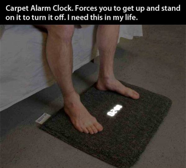 Carpet Alarm Clock funny picture