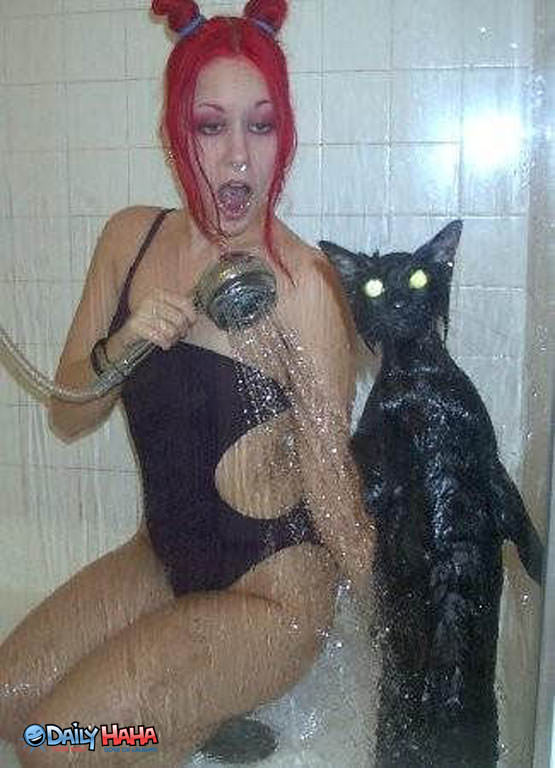 Cat Loves Showers