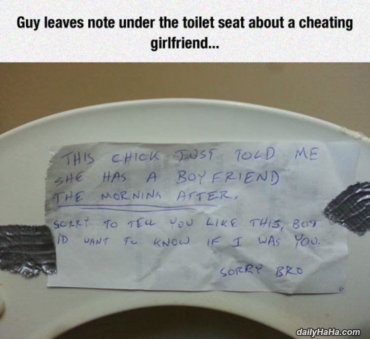 cheating girlfriend funny picture